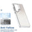 For Samsung Galaxy S25 Ultra Magnetic Case TPU + Acrylic Gradient Phone Cover with Kickstand - White - 7