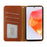 Fo OnePlus 13T 5G Case Wallet RFID Blocking Leather Phone Cover Strong Magnetic Closure - Brown - 2