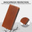 Fo OnePlus 13T 5G Case Wallet RFID Blocking Leather Phone Cover Strong Magnetic Closure - Brown - 4