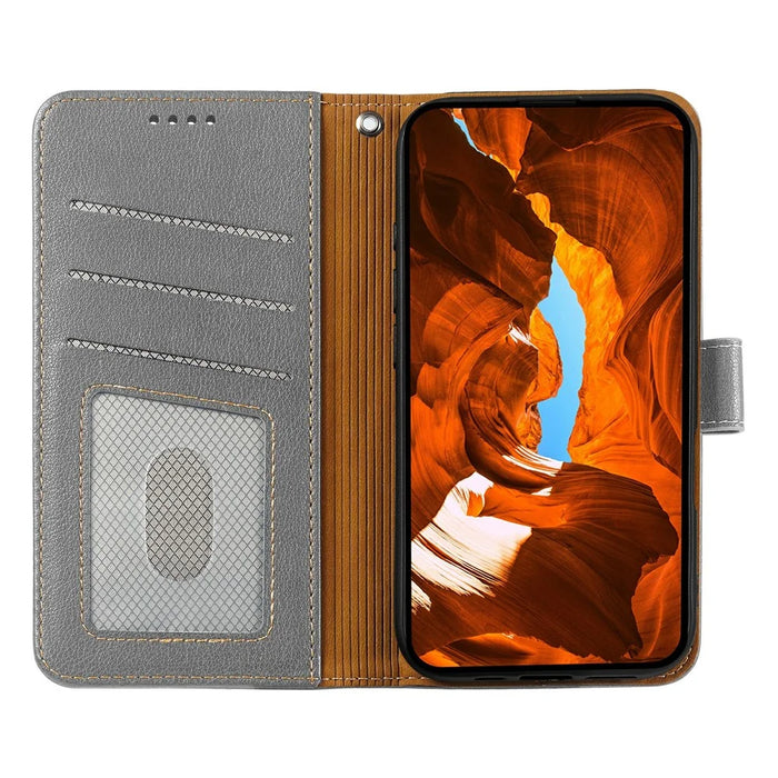 For OnePlus 13T 5G Case RFID Blocking Wallet Litchi Texture Leather Phone Cover Magnetic Clasp - Grey - 2