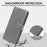 For OnePlus 13T 5G Case RFID Blocking Wallet Litchi Texture Leather Phone Cover Magnetic Clasp - Grey - 4