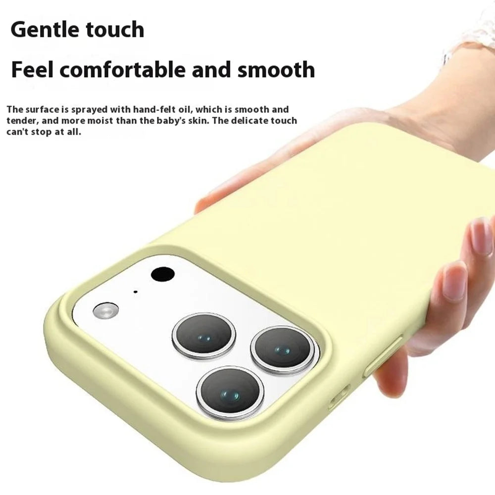 For iPhone 18 Pro Max / 17 Pro Max Case PC + Liquid Silicone Anti-Scratch Lining Phone Cover - Baby Blue - 2