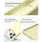 For iPhone 18 Pro / 17 Pro Case PC + Liquid Silicone Anti-Scratch Lining Phone Cover - Cream Yellow - 5