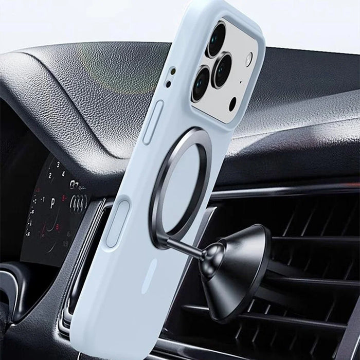 For iPhone 18 Pro Max / 17 Pro Max Case Compatible with MagSafe PC + Liquid Silicone Phone Cover - Baby Blue - 6