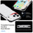 For iPhone 17 Pro Max Case Four Corners Anti Drop Clear TPU + TPE + PC Phone Cover - Transparent Black - 2