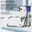 For iPhone 17 Pro Max Case Four Corners Anti Drop Clear TPU + TPE + PC Phone Cover - Transparent Black - 4