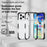 For iPhone 17 Pro Max Case Four Corners Anti Drop Clear TPU + TPE + PC Phone Cover - Transparent Black - 5