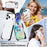 For iPhone 17 Pro Max Case Four Corners Anti Drop Clear TPU + TPE + PC Phone Cover - Transparent Black - 6