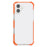For iPhone 17 Case Four Corners Anti Drop Clear TPU + TPE + PC Phone Cover - Transparent Orange - 4