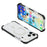 For iPhone 17 Pro Case Compatible with MagSafe Reinforced Corners TPU + Acrylic + TPE Phone Cover - Clear + Black - 4