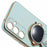 For Samsung Galaxy S23 FE Case Electroplating Soft TPU Phone Cover Astronaut Hidden Kickstand - Cyan - 7