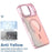 For iPhone 18 Pro Max / 17 Pro Max Case Compatible with MagSafe Color Changing TPU Phone Back Cover - Black - 2