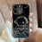 For iPhone 12 Pro Max Case Electroplating Soft TPU Phone Cover Astronaut Hidden Kickstand - Black - 1