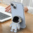 For iPhone 15 Case Electroplating Soft TPU Phone Cover Astronaut Hidden Kickstand - Blue - 2