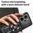 For Realme 14 5G Magnetic Case Rotating Kickstand TPU + PC Phone Cover - Black - 4
