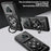 For Realme 14 Pro+ 5G Magnetic Case Rotating Kickstand TPU + PC Phone Cover - Black - 3