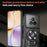 For Realme 14 Pro+ 5G Magnetic Case Rotating Kickstand TPU + PC Phone Cover - Black - 6