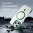 For iPhone 14 Pro Clear Phone Case with Lens Kickstand Cover Compatible with MagSafe - Green - 2
