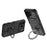 For iPhone 18 Pro Max / 17 Pro Max Magnetic Case Rotating Metal Kickstand Shockproof PC + TPU Phone Back Cover - Black - 3