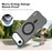 IMAK For iPhone Air Case Compatible with MagSafe Candy Color Anti Drop TPU + PET Back Cover - Black - 3