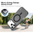 IMAK For iPhone 17 Pro Case Compatible with MagSafe Candy Color Anti Drop TPU + PET Back Cover - Black - 3