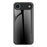 For iPhone Air Case Carbon Fiber Texture Tempered Glass + TPU Phone Cover - Black - 1