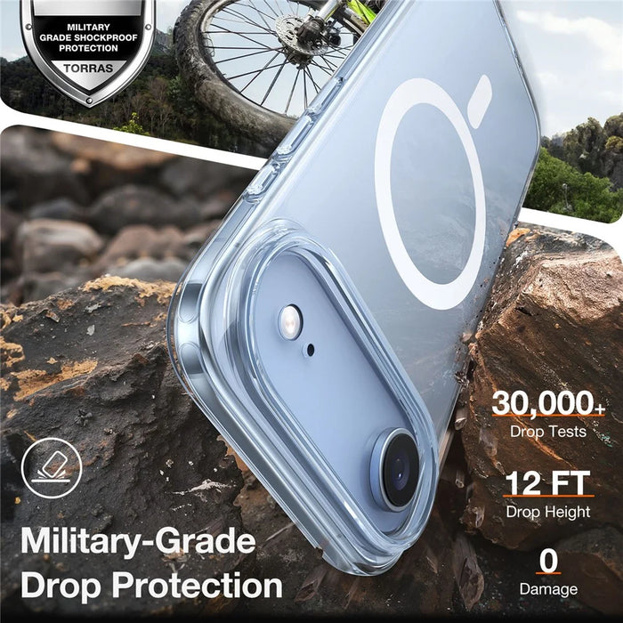 TORRAS Guardian-Mag Series For iPhone Air Case Magnetic Matte PC + TPU Phone Cover - Transparent - 4