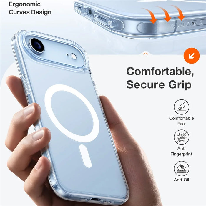 TORRAS Guardian-Mag Series For iPhone Air Case Magnetic Matte PC + TPU Phone Cover - Transparent - 6