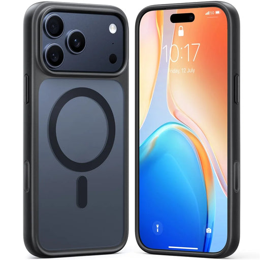 TORRAS Guardian-Mag Series For iPhone 17 Pro Case Magnetic Matte PC + TPU Phone Cover - Black - 1