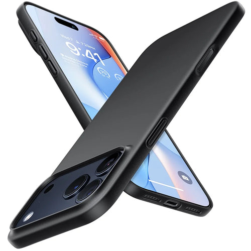 TORRAS Slimfit Mag Series For iPhone 17 Pro Max Case Compatible with MagSafe Hard PC Shockproof Phone Cover - Black - 1