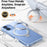 TORRAS Ostand Q3 Spin Series For iPhone 17 Case Compatible with MagSafe Rotating Kickstand PC + TPU Phone Cover - Transparent - 6