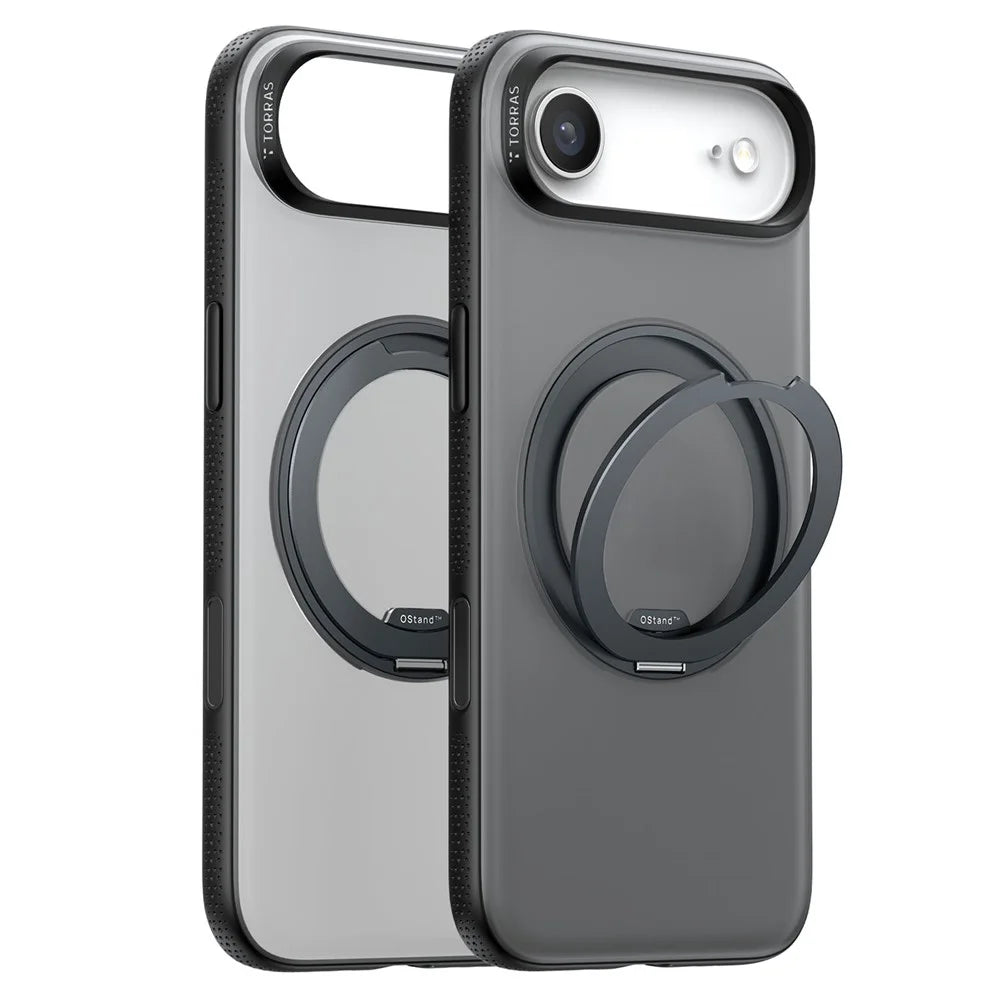 TORRAS Ostand O3 Fitness Series For iPhone Air Case Compatible with MagSafe TPU PC Kickstand Phone Cover - Black - 2