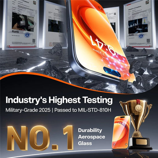 TORRAS Glassgo For iPhone Air Screen Protector Tempered Glass HD Film with Automatic Dust Removal Tool - 2