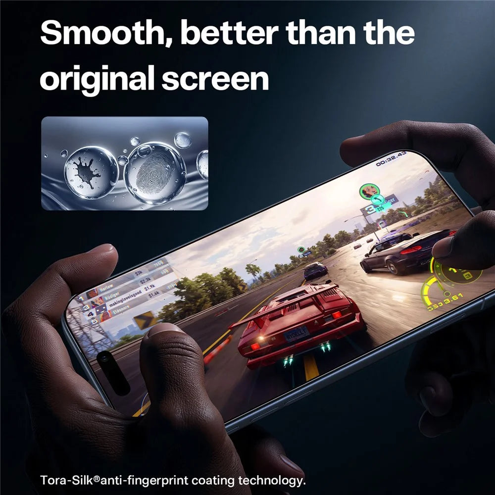 TORRAS Glassgo For iPhone Air Screen Protector Tempered Glass HD Film with Automatic Dust Removal Tool - 5
