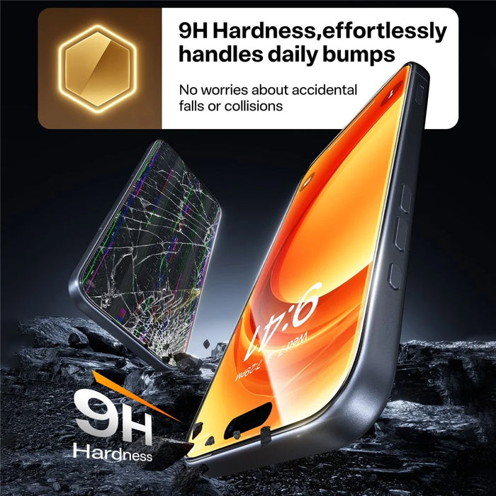 TORRAS Glassgo For iPhone 17 Pro Screen Protector Tempered Glass HD Film with Automatic Dust Removal Tool - 7