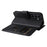For Samsung Galaxy S25 FE Leather Case with 10 Card Holder Phone Cover Stand - Black - 7