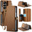 CASEME For Samsung Galaxy Z Fold7 5G Case with RFID Blocking 5 Card Slots  C22 Leather Back Cover - Brown - 1