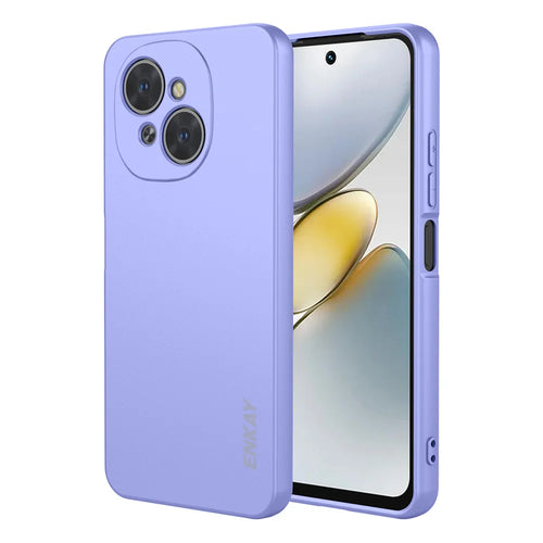 ENKAY HAT PRINCE For TECNO Pop 9 4G / TECNO Spark Go 1 Silicone Case   Straight Edge Cell Phone Back Cover - Purple - 1