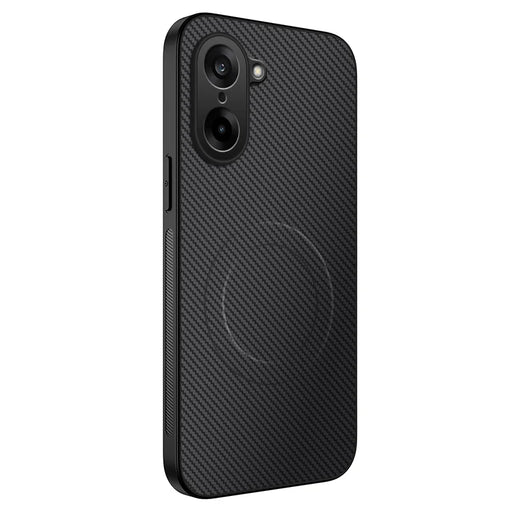 WANLONFENG For OnePlus Ace 5 Racing 5G / OnePlus Nord CE5 5G Magnetic Case  TQ Series Carbon Fiber Texture PC TPU Phone Cover - Black - 1