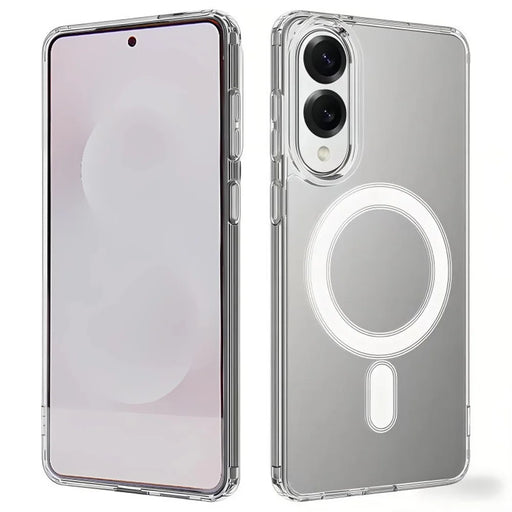 WANLONFENG For Samsung Galaxy S25 Edge Clear Case  LM1 Series Magnetic Case with 2Pcs Screen Films (Big Lens Hole) - Transparent - 2