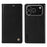 YIKATU For iPhone 18 Pro / 17 Pro Wallet Case  YK-006 Magnetic Closure Leather Phone Cover Litchi Texture - Black - 1