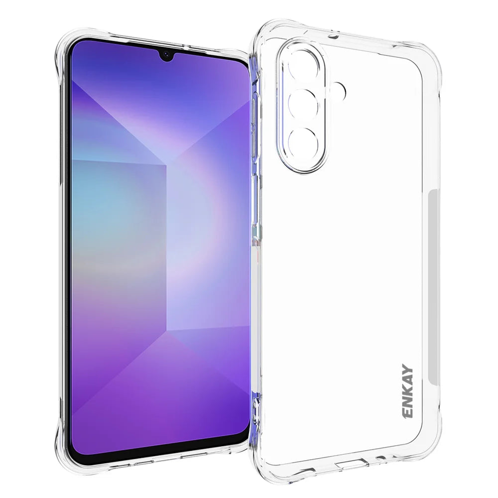 ENKAY HAT PRINCE For Samsung Galaxy A17 5G / A17 4G / A26 5G / A16 5G / A16 4G Clear Phone Case   Shockproof Anti-slip TPU Cover - Transparent - 1