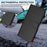 For iPhone 18 Pro / 17 Pro Wallet Case RFID Blocking Calf Texture Leather Stand Phone Cover with Strap - Black - 6