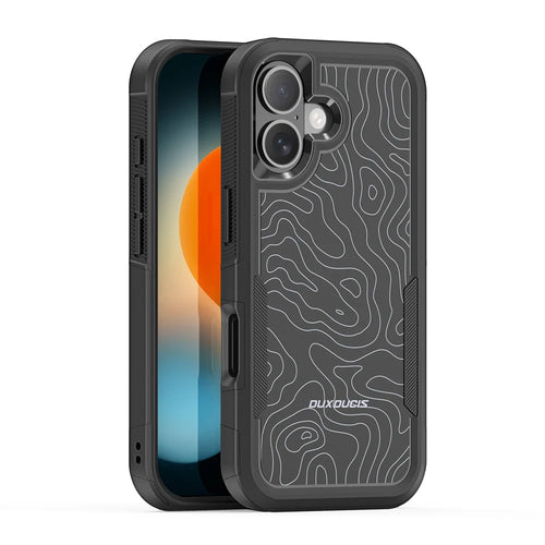 DUX DUCIS For iPhone 17 Magnetic Case  SHLD Series 10FT Drop Protection PC + TPU Phone Cover - Contour?Pattern - 1