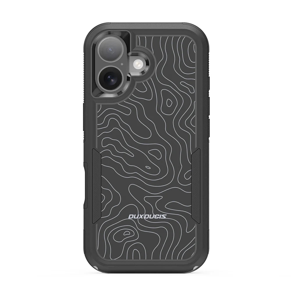 DUX DUCIS For iPhone 17 Magnetic Case  SHLD Series 10FT Drop Protection PC + TPU Phone Cover - Contour?Pattern - 2