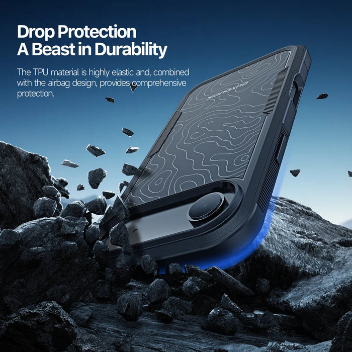 DUX DUCIS For iPhone Air Magnetic Case  SHLD Series 10FT Drop Protection PC + TPU Phone Cover - Contour?Pattern - 4
