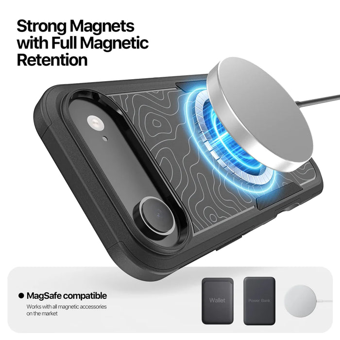 DUX DUCIS For iPhone Air Magnetic Case  SHLD Series 10FT Drop Protection PC + TPU Phone Cover - Contour?Pattern - 6