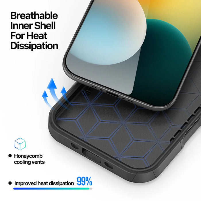 DUX DUCIS For iPhone Air Magnetic Case  SHLD Series 10FT Drop Protection PC + TPU Phone Cover - Contour?Pattern - 7