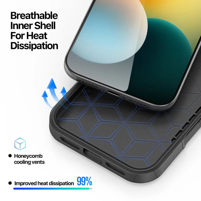 DUX DUCIS For iPhone 17 Pro Magnetic Case  SHLD Series 10FT Drop Protection PC + TPU Phone Cover - Contour?Pattern - 7