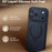 TORRAS Ostand Q3 Silicone Series For iPhone 17 Pro Max Case Magnetic Ring Kickstand Liquid Silicone + PC Phone Cover - Midnight Blue - 3